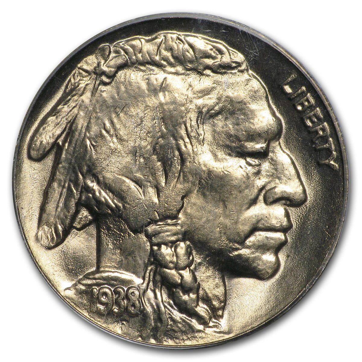 1938-D/D Buffalo Nickel MS-65 PCGS