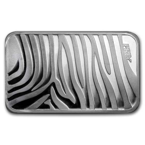 5 oz Silver Bar - Scottsdale Mint (Lion Prey)
