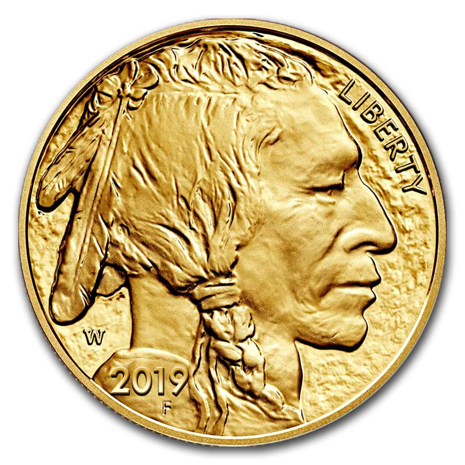 2019-W 1 oz Proof Gold Buffalo PR-70 PCGS (FS, Flag Label)