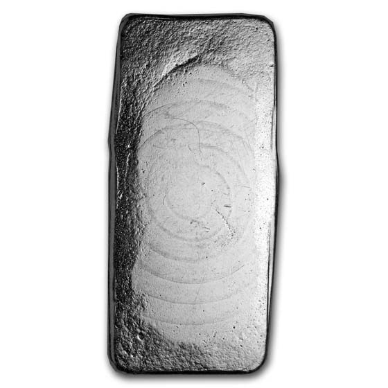 100 gram Silver Cast-Poured Bar - Scottsdale Mint