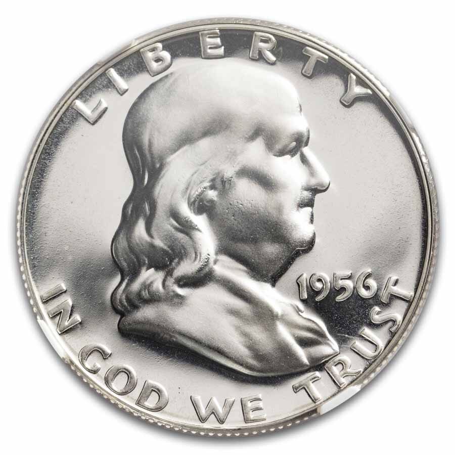 1956 Franklin Half Dollar Type-II PF-69 Cameo NGC