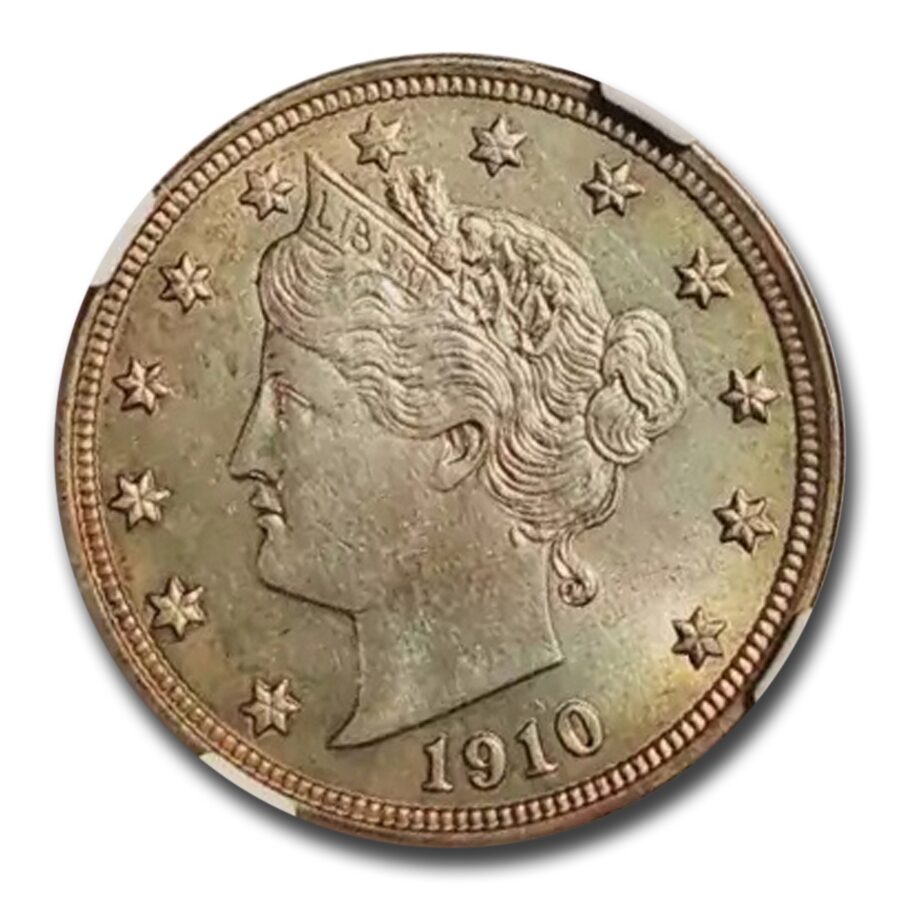 1910 Liberty Head V Nickel MS-64 NGC