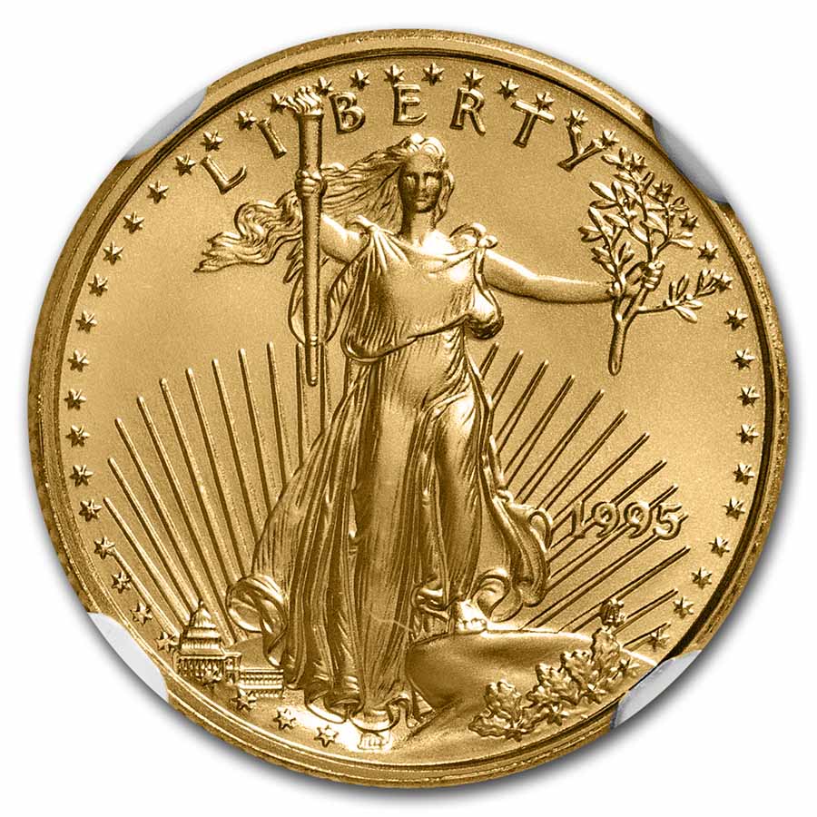 1995 1/10 oz American Gold Eagle MS-70 NGC