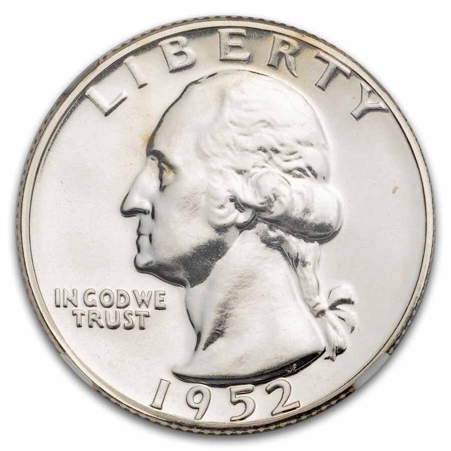 1952 Washington Quarter PF-67 NGC