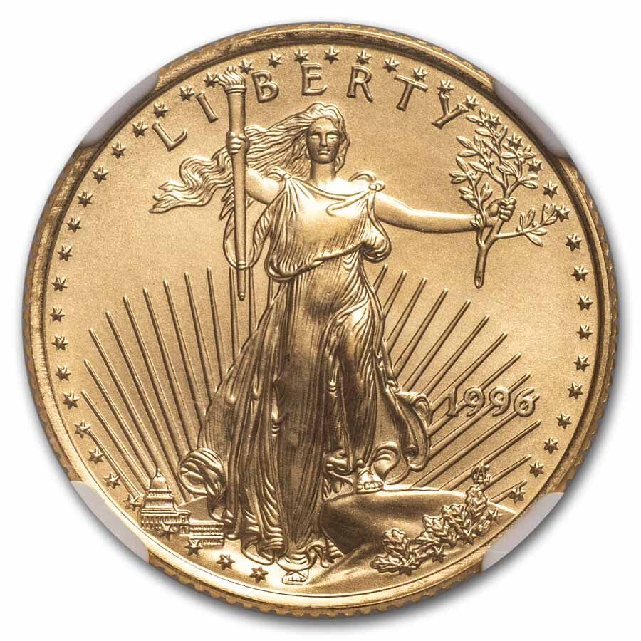 1996 1/4 oz American Gold Eagle MS-70 NGC