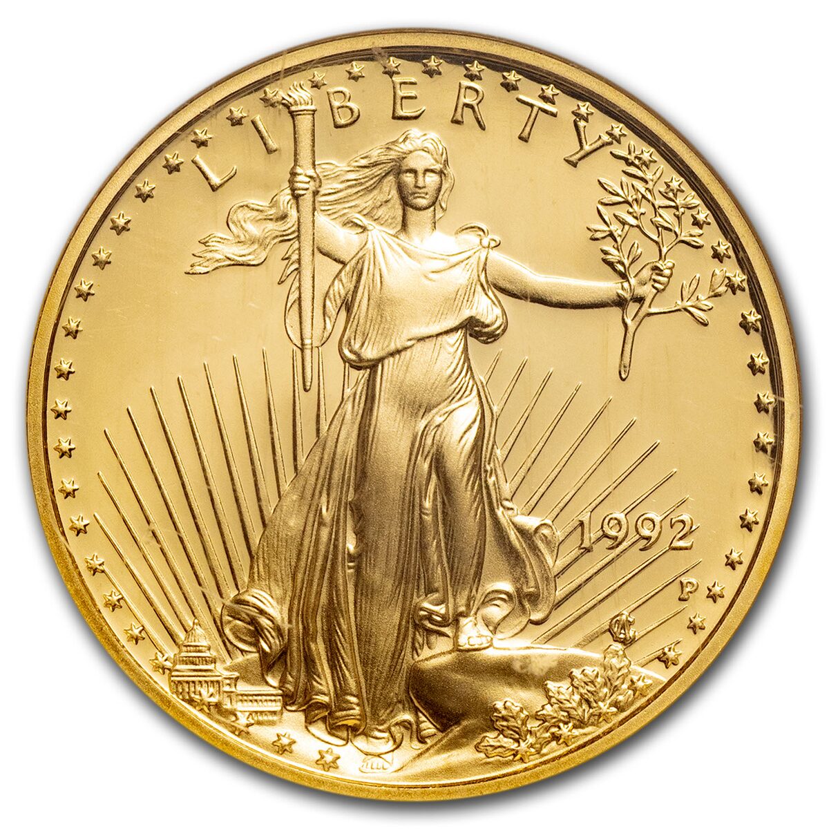 1992-P 1/4 oz Proof American Gold Eagle PF-70 UCAM NGC