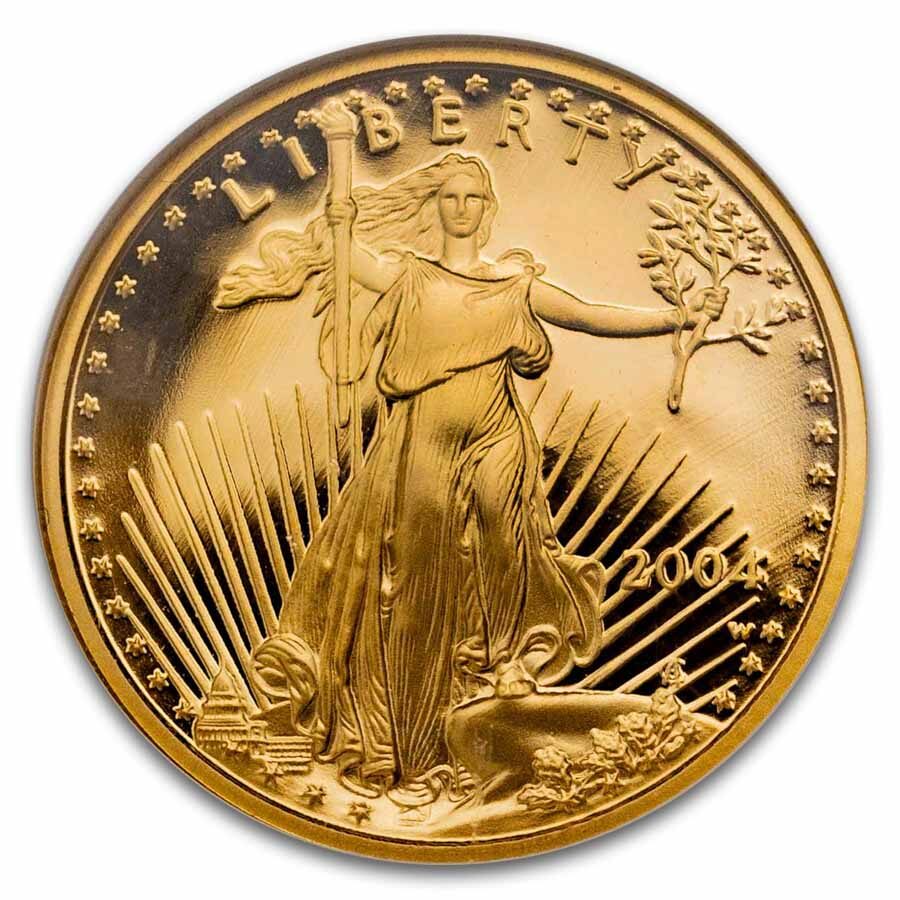 2004-W 1/4 oz Proof American Gold Eagle PF-70 UCAM NGC