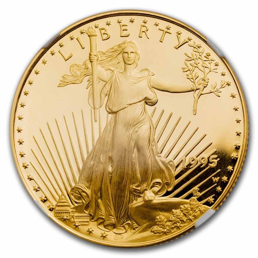 1995-W 1/2 oz Proof American Gold Eagle PF-70 NGC