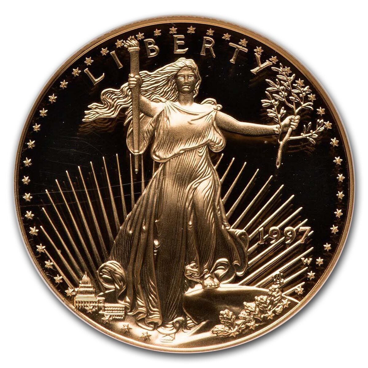 1997-W 1/2 oz Proof American Gold Eagle PF-70 UCAM NGC