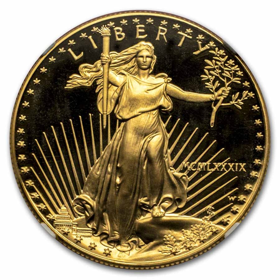 1989-W 1 oz Proof American Gold Eagle PF-70 UCAM NGC