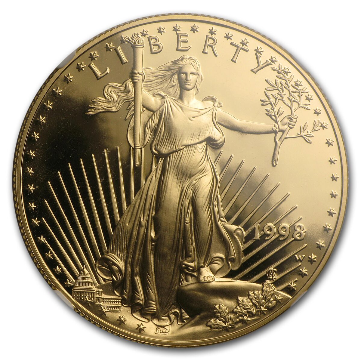 1998-W 1 oz Proof American Gold Eagle PF-70 NGC