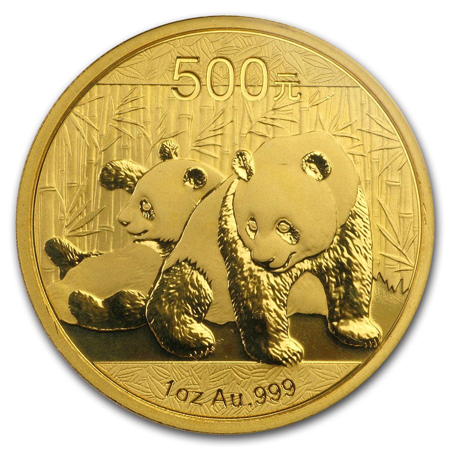 China 1 oz Gold Panda MS-69 PCGS (Random Year)