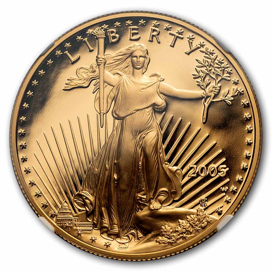2005-W 1 oz Proof American Gold Eagle PF-70 UCAM NGC