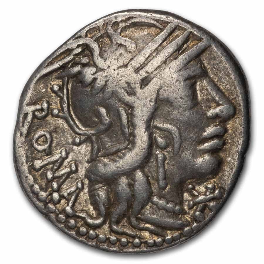 Roman AR Denarius Fulvius/Calidius/Metellus (C.117-116 BC) Fine
