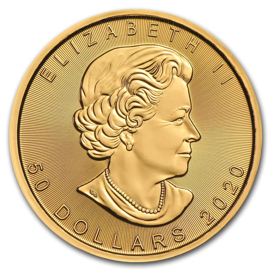2020 Canada 1 oz Gold Maple Leaf BU