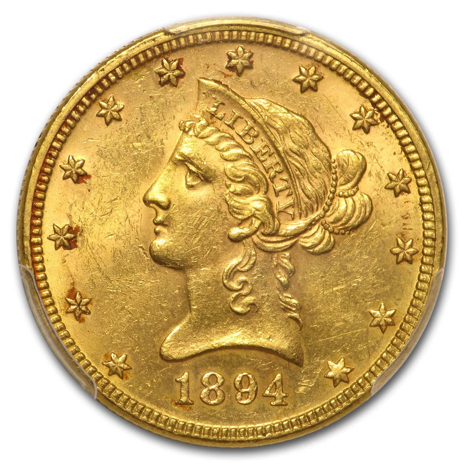1894 $10 Liberty Gold Eagle BU PCGS (Prospector Label)