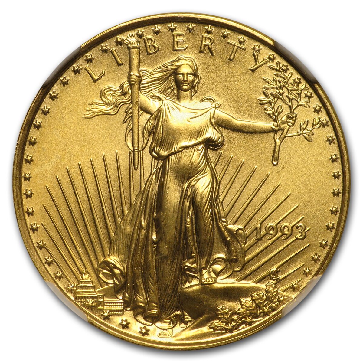 1993 1/4 oz American Gold Eagle MS-69 NGC