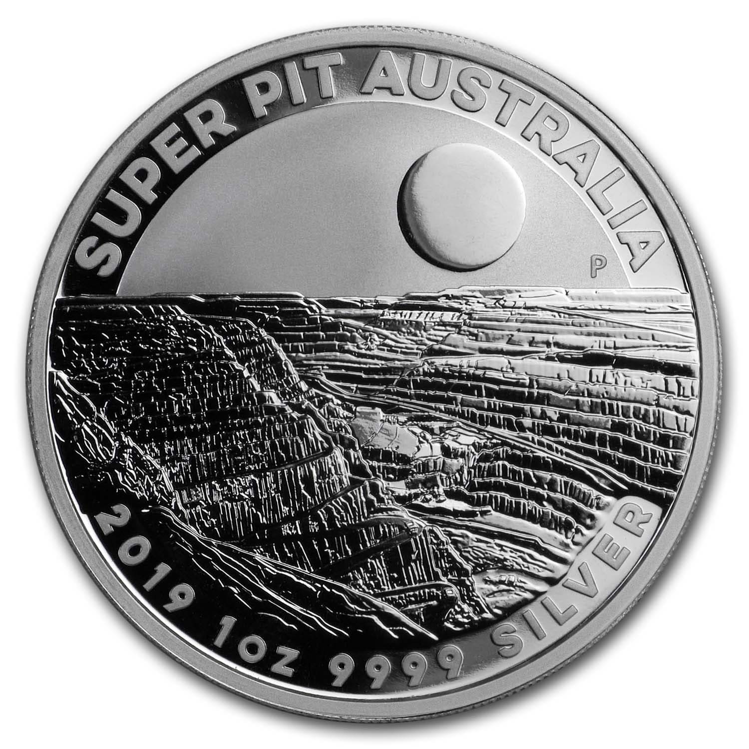 2019 Australia 1 oz Silver Super Pit BU