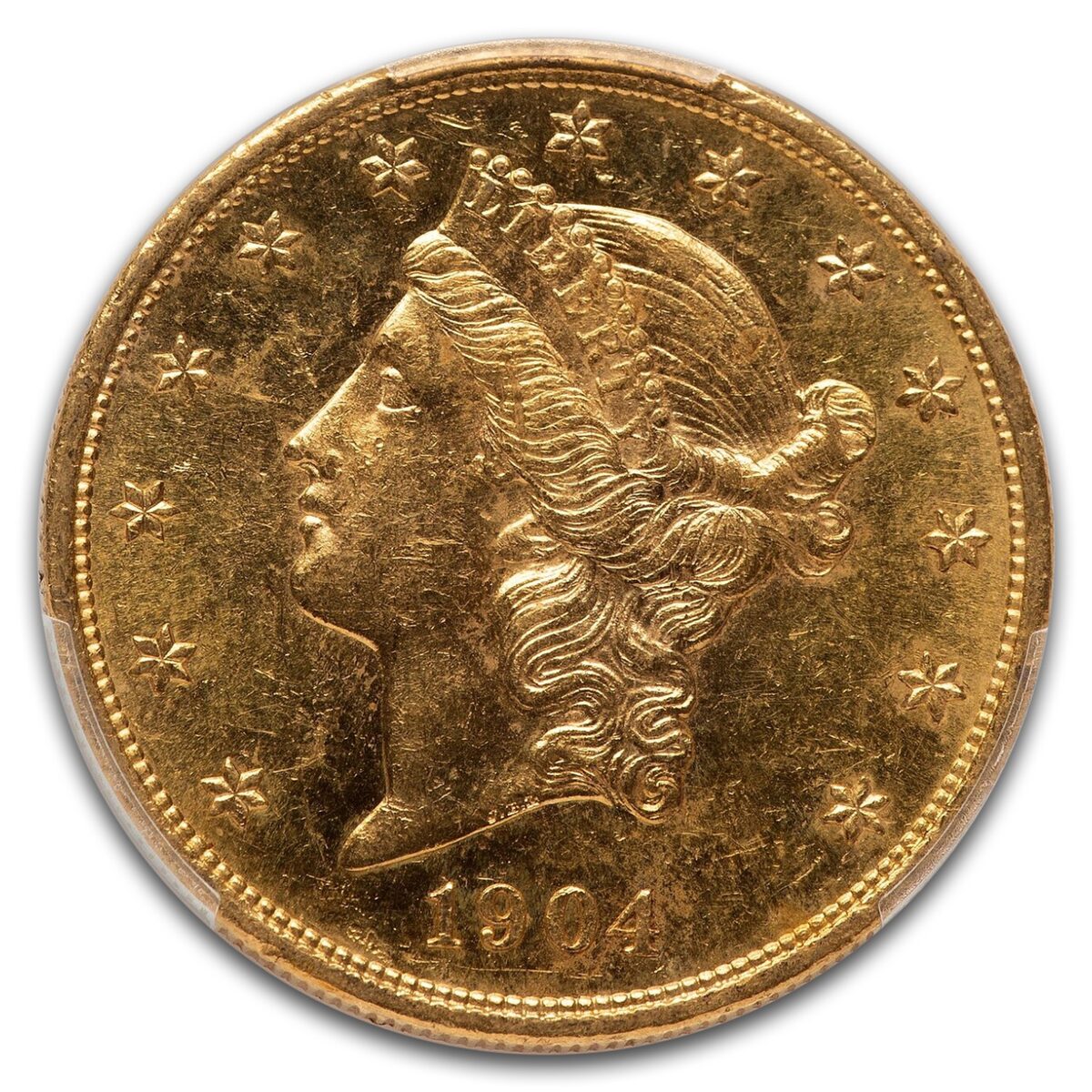 1904 $20 Liberty Gold Double Eagle MS-62 PL PCGS
