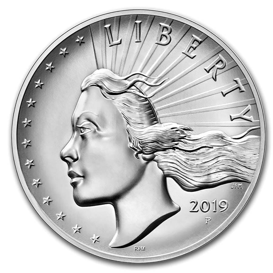 2019-P 2.5 oz Silver American Liberty SP-70 Matte PCGS (FS)