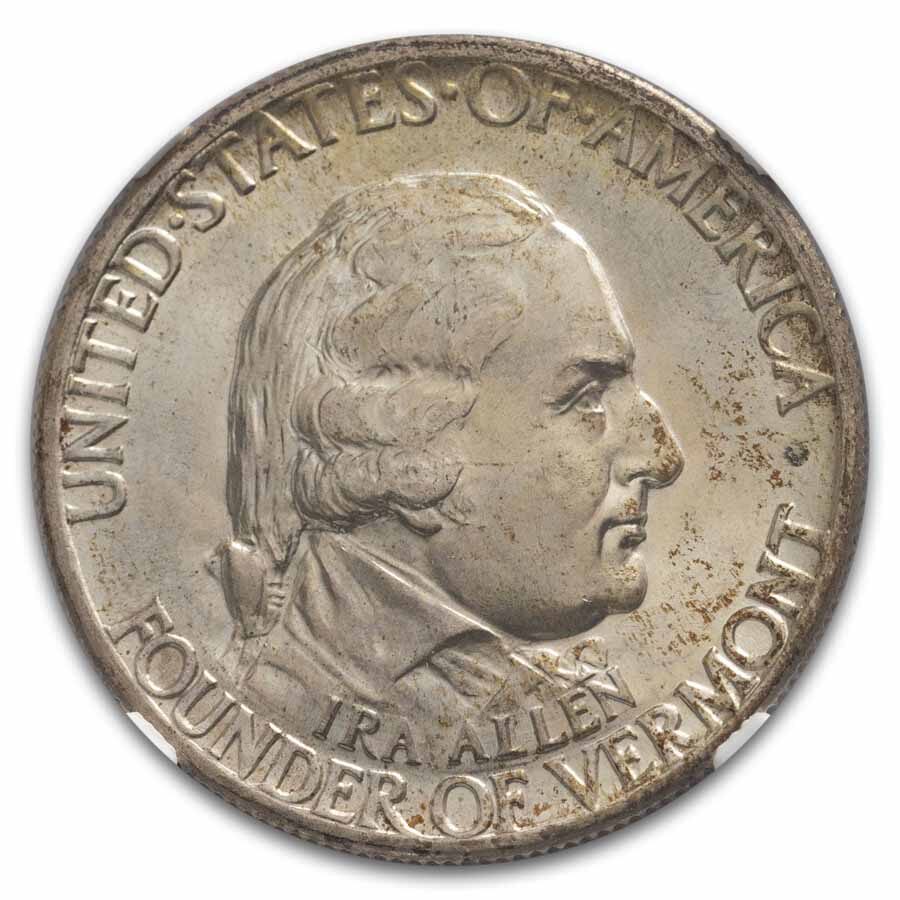 1927 Vermont Sesquicentennial Half Dollar Commem MS-67 NGC