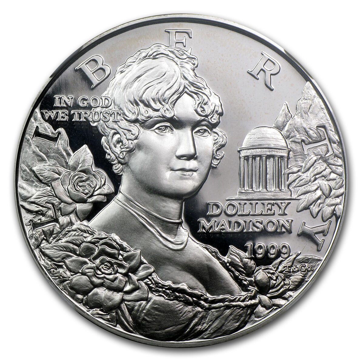 1999-P Dolley Madison $1 Silver Commem PF-69 NGC