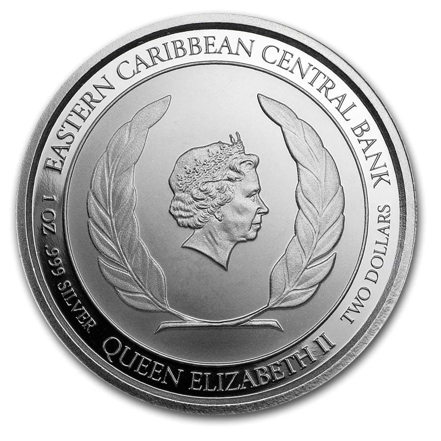 2019 Dominica 1 oz Silver Sisserou Parrot BU