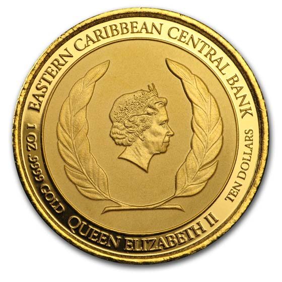 2019 Dominica 1 oz Gold Sisserou Parrot BU