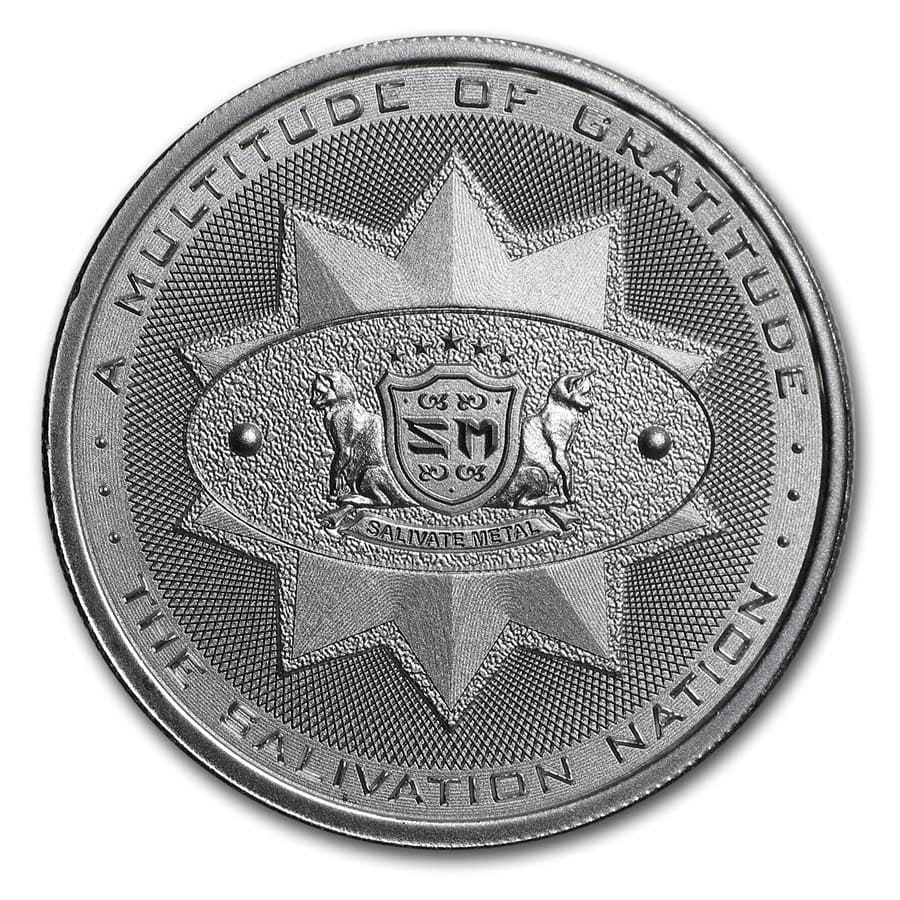 2 oz Silver High Relief Round - Salivate Metal