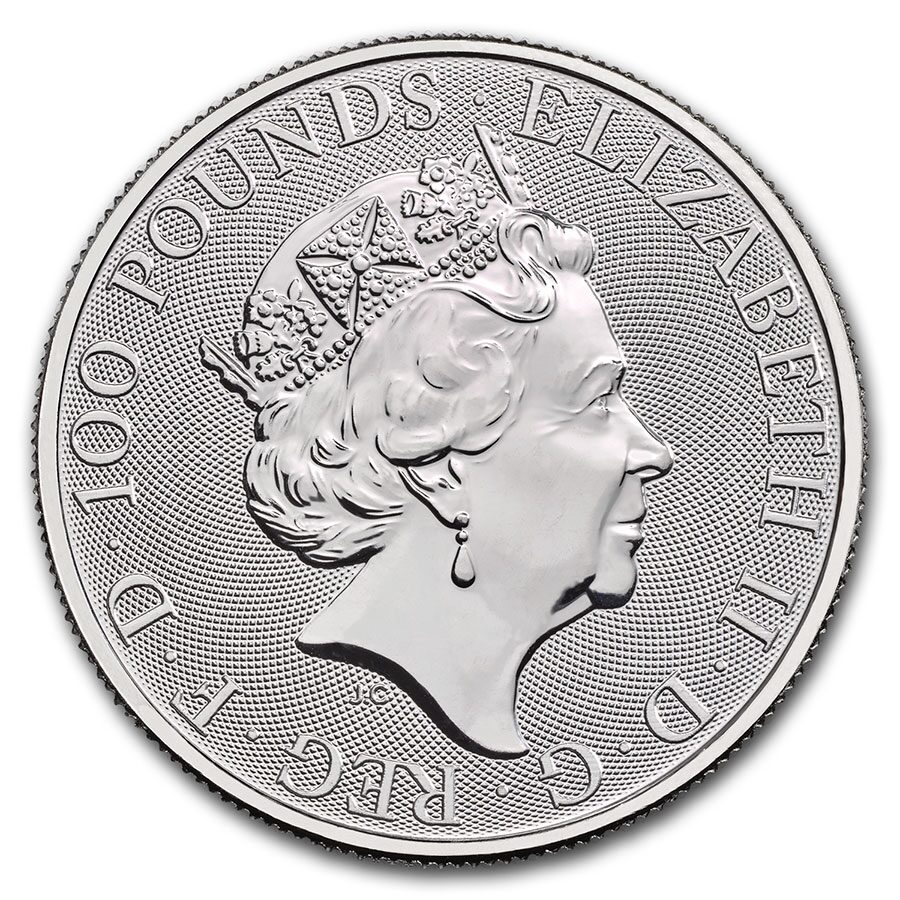 2020 Great Britain 1 oz Platinum Queen's Beasts The Yale