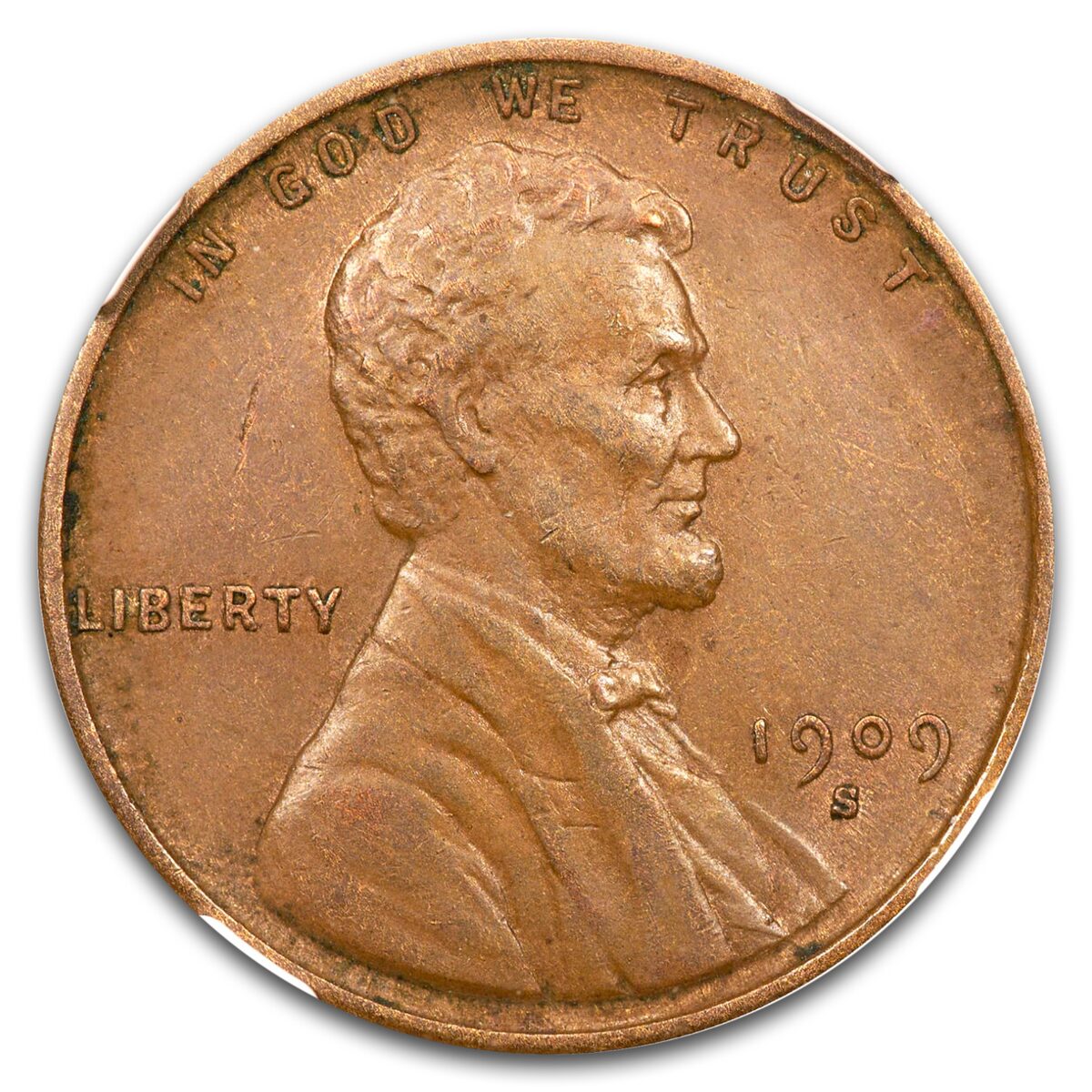 1909-S VDB Lincoln Cent AU-53 NGC