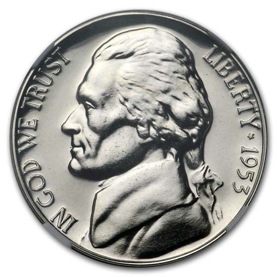 1953 Jefferson Nickel PF-68 NGC