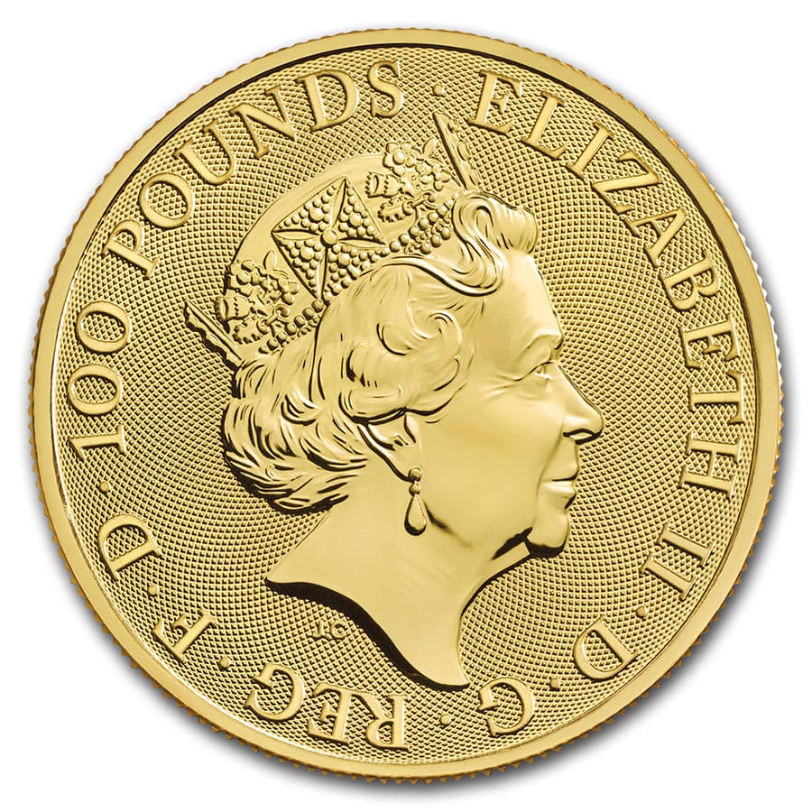 2020 Great Britain 1 oz Gold Queen's Beasts The White Horse