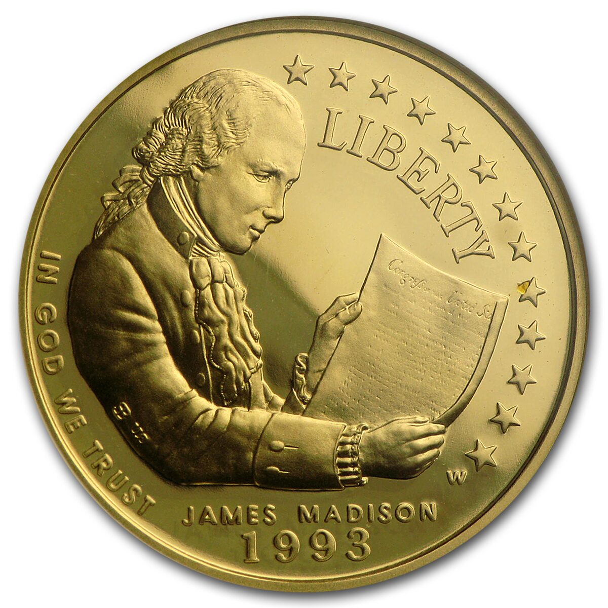 1993-W Gold $5 Commem Bill of Rights PF-69 NGC