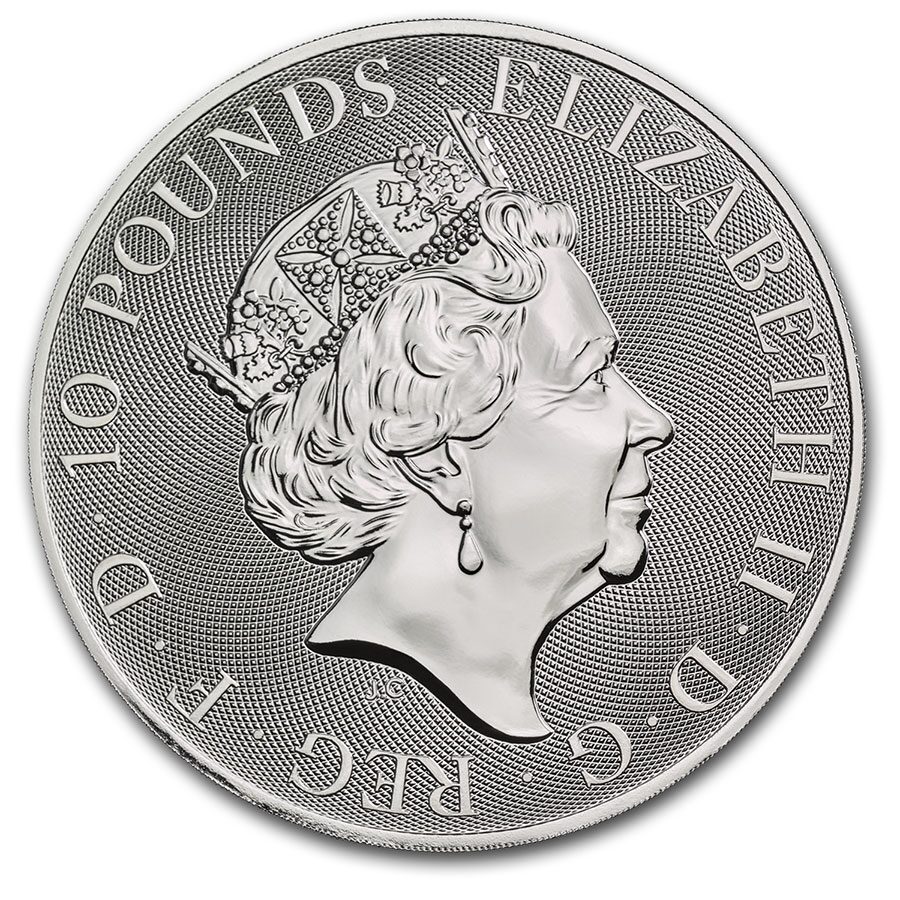 2020 Great Britain 10 oz Silver Queen's Beasts The Yale
