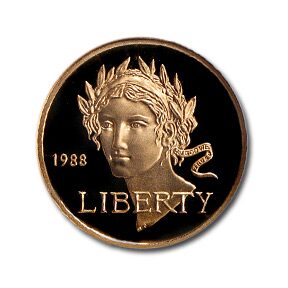 1988-W Gold $5 Commem Olympic PF-69 NGC