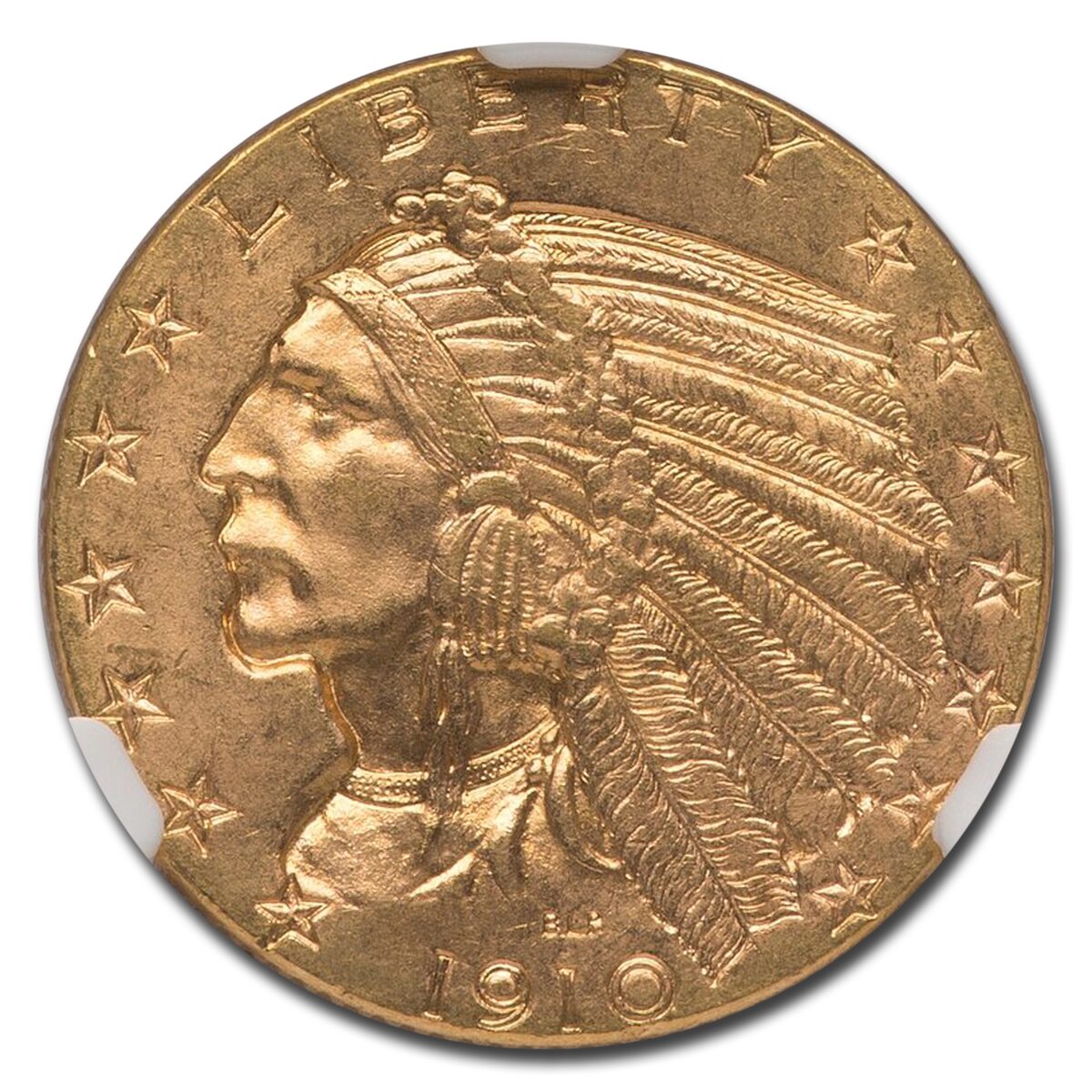 1910 $5 Indian Gold Half Eagle MS-65 NGC