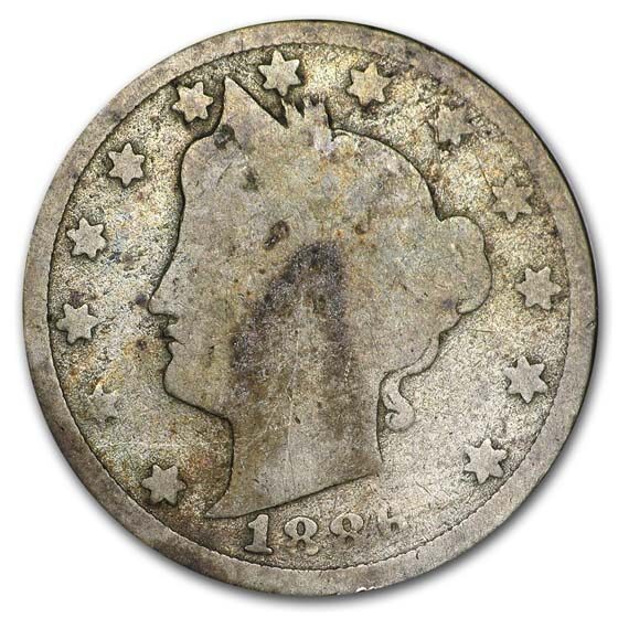 1886 Liberty Head V Nickel Cull/Fair