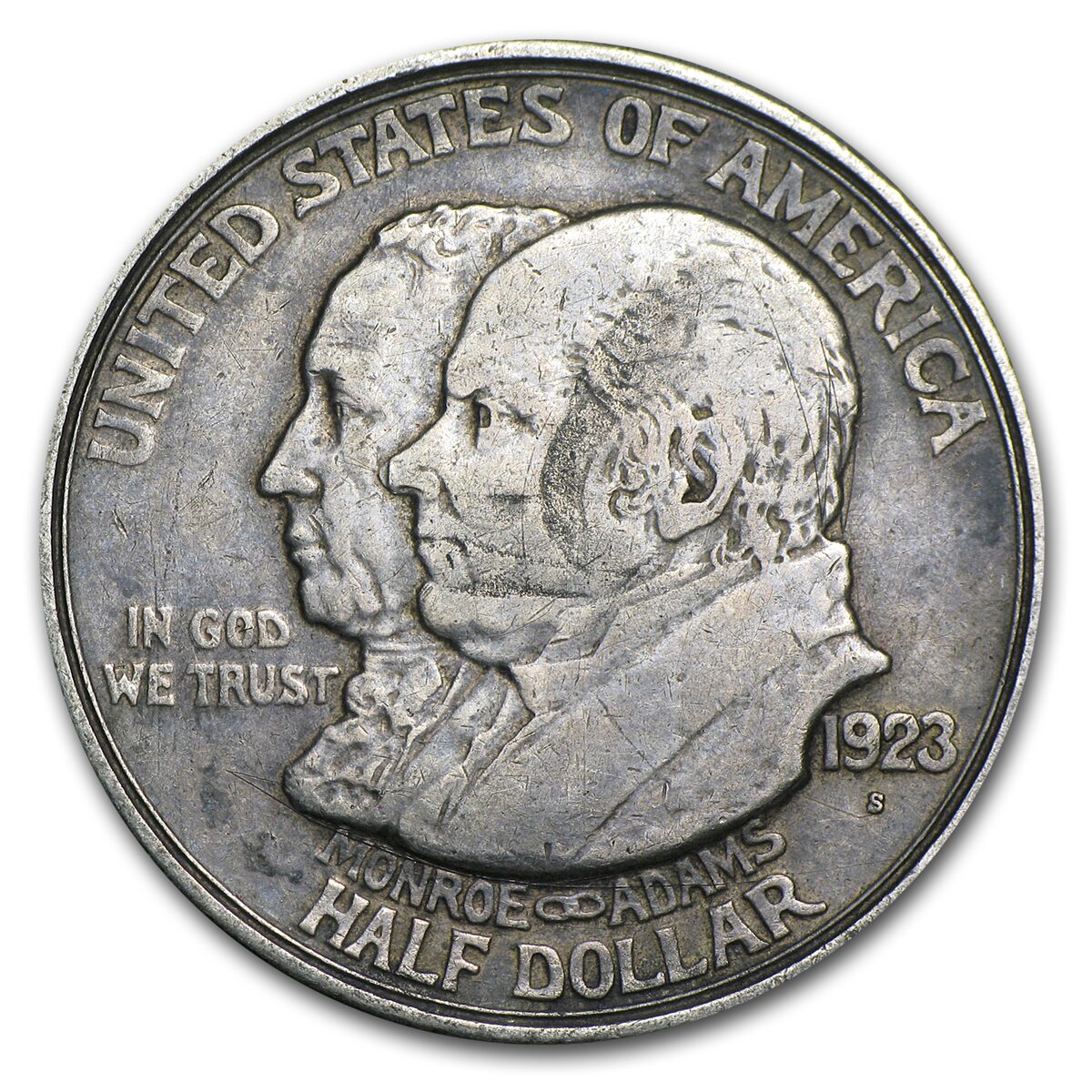 1923-S Monroe Doctrine Half Avg Circ