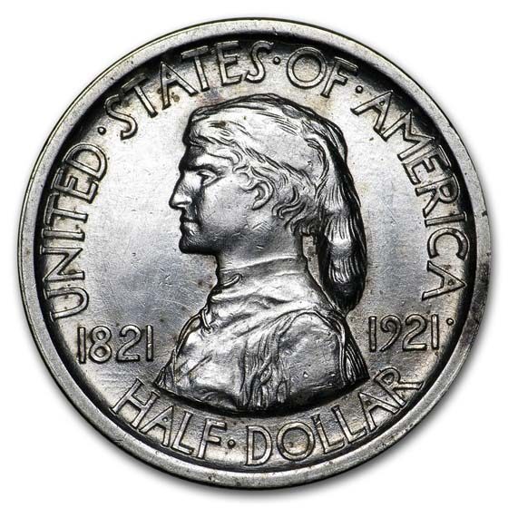 1921 Missouri Tercentenary Half Dollar Commem AU