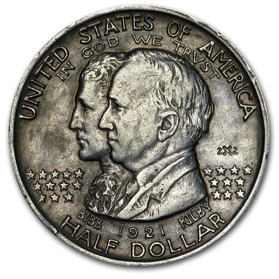 1921 2X2 Alabama Centennial Half Commem XF