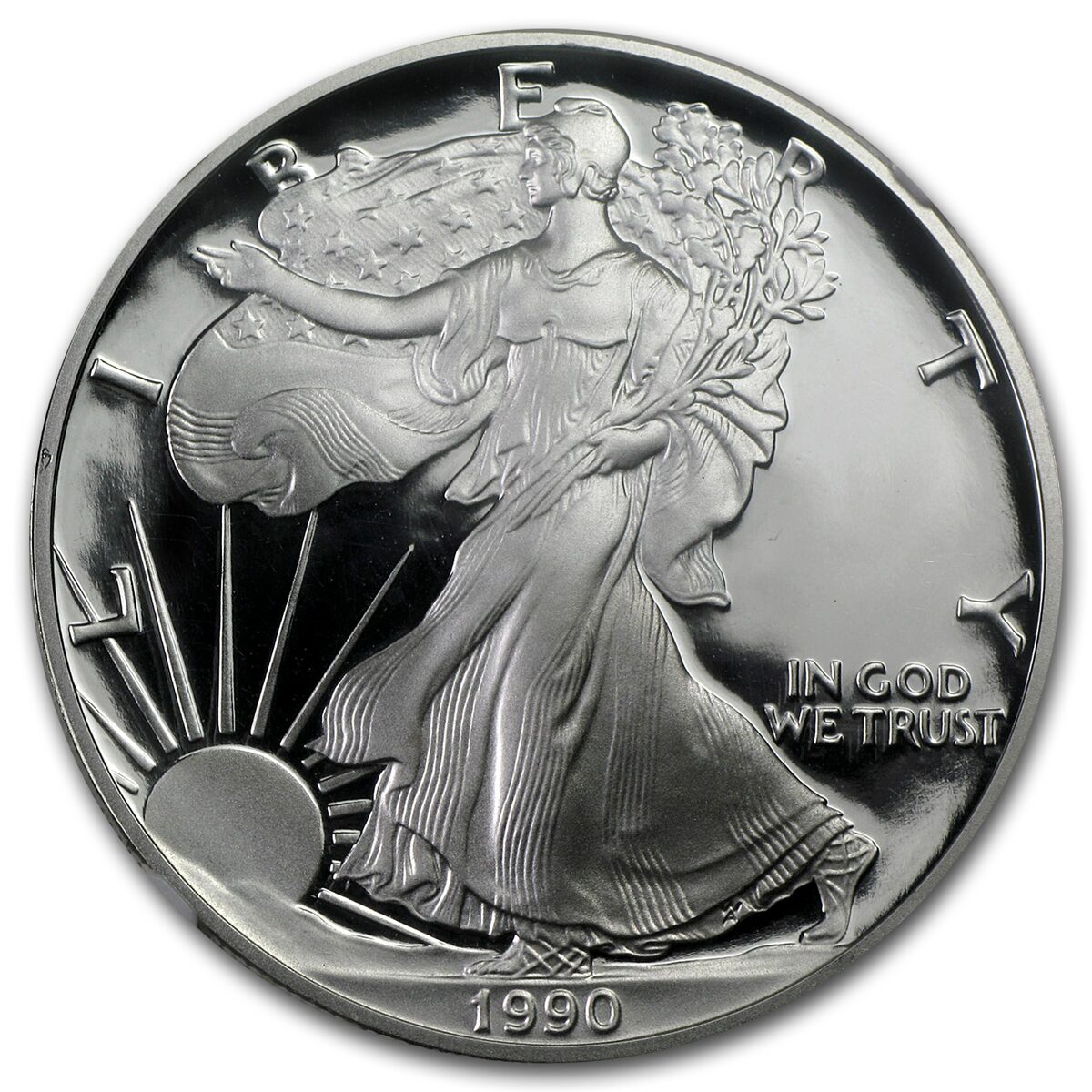 1990-S Proof American Silver Eagle PF-69 NGC
