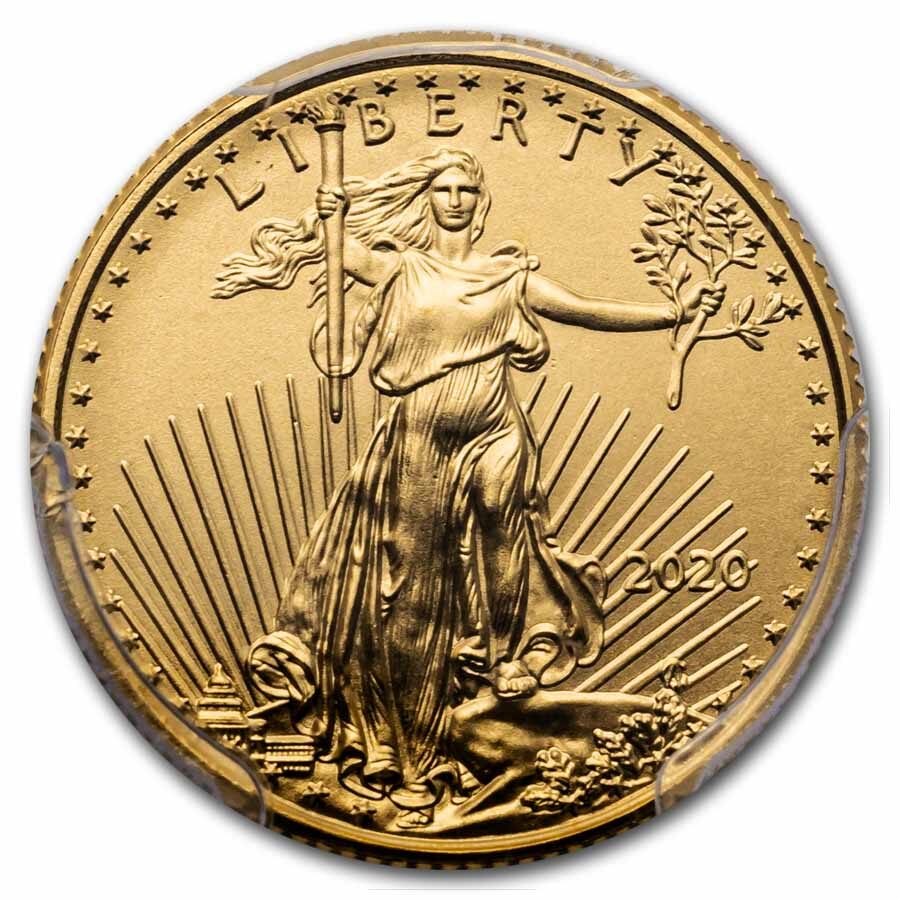 2020 1/10 oz American Gold Eagle MS-70 PCGS (FirstStrike®)