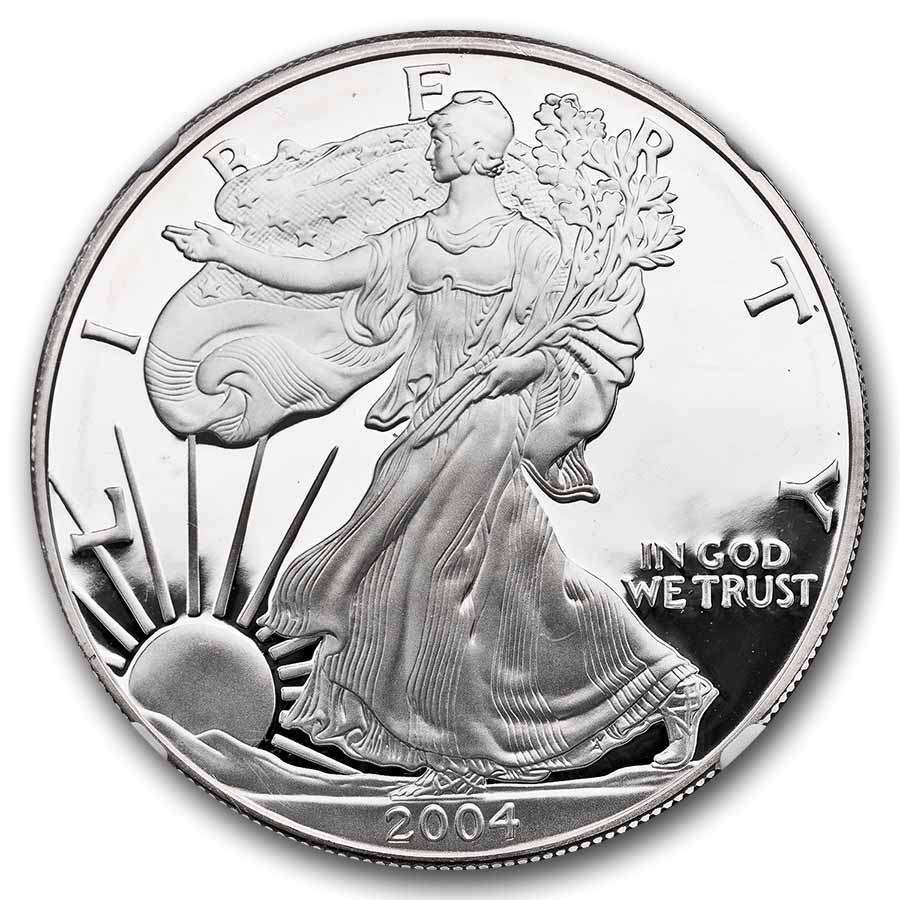2004-W Proof American Silver Eagle PF-69 NGC