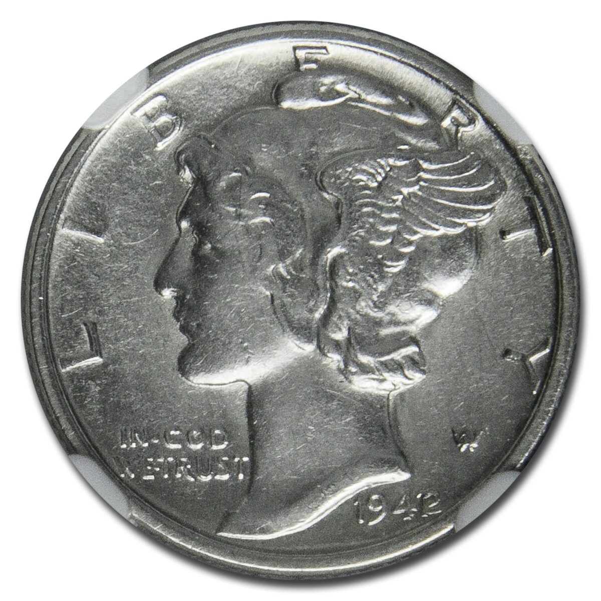1942/41 Mercury Dime AU-55 NGC