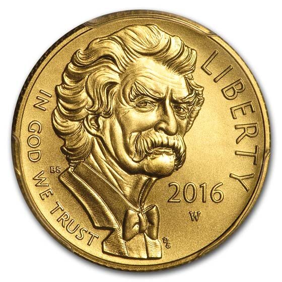 2016-W Gold $5 Commem Mark Twain MS-70 PCGS