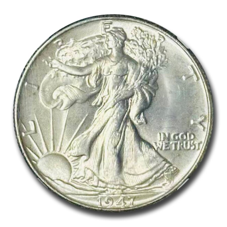 1947 Walking Liberty Half Dollar MS-66 NGC