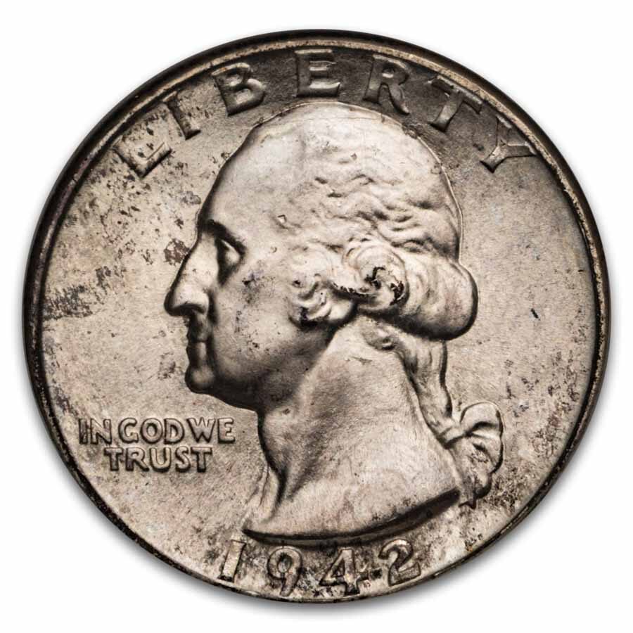 1942-D Washington Quarter MS-67 NGC