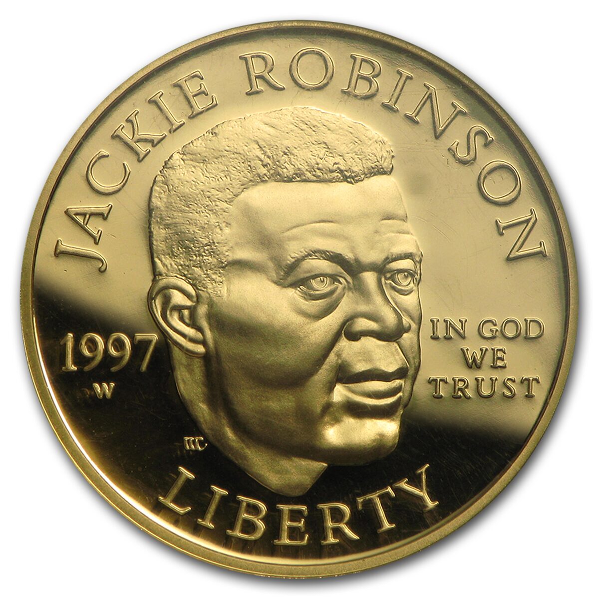 1997-W Gold $5 Commem Jackie Robinson PF-70 NGC