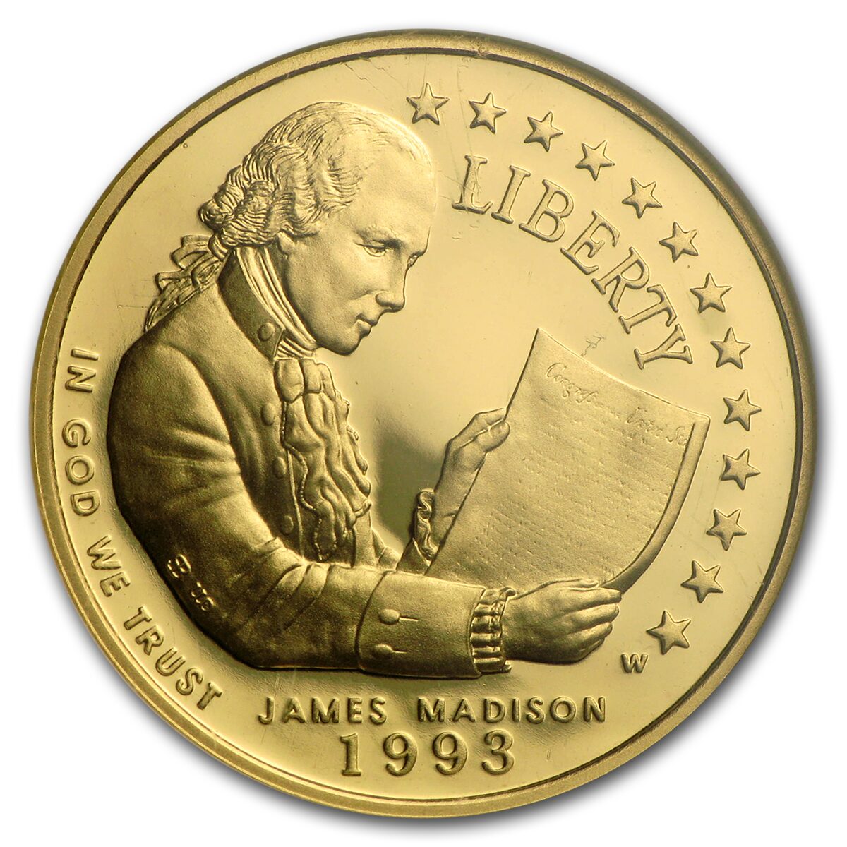1993-W Gold $5 Commem Bill of Rights PF-70 NGC